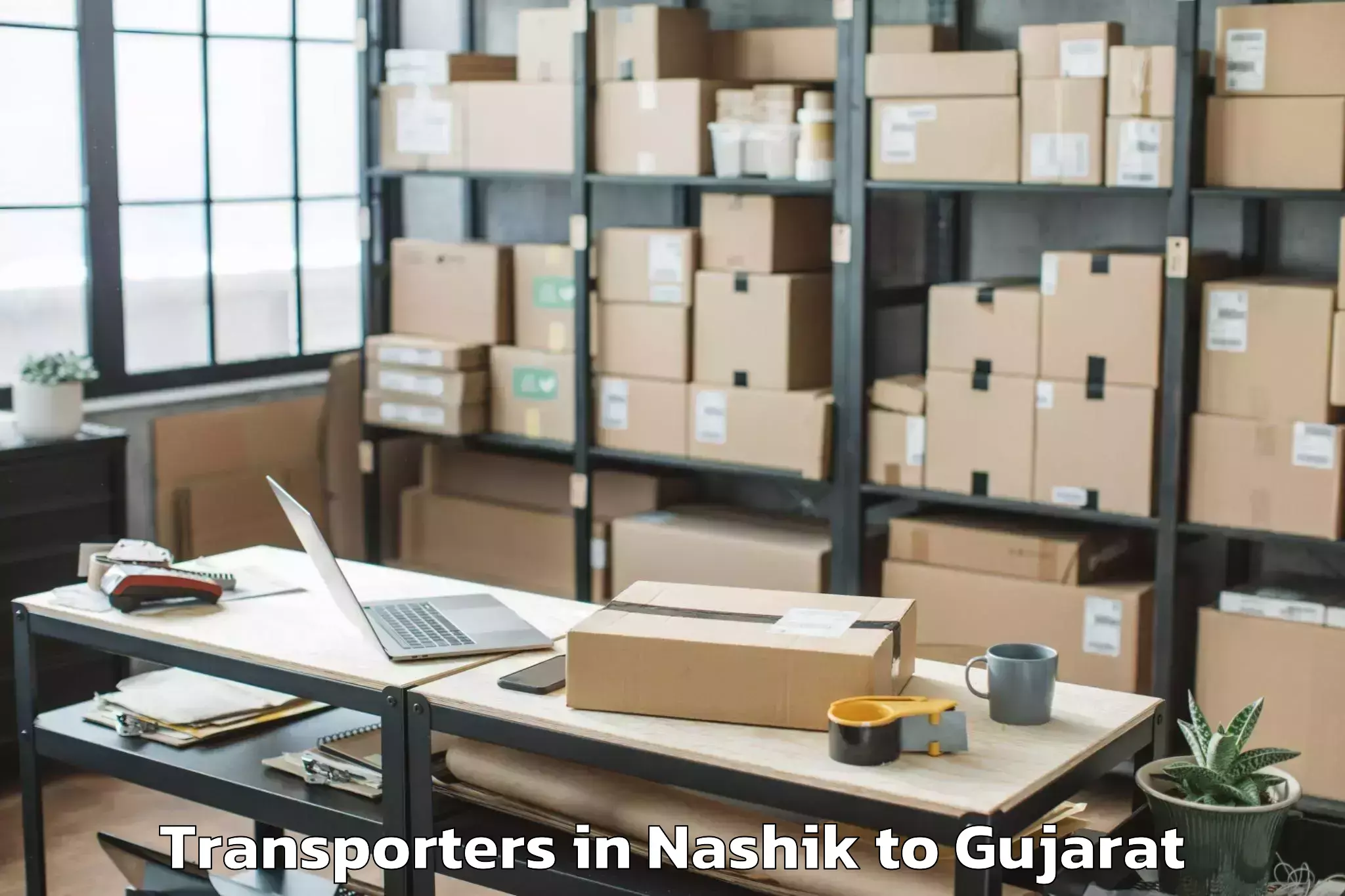 Leading Nashik to Visavadar Transporters Provider